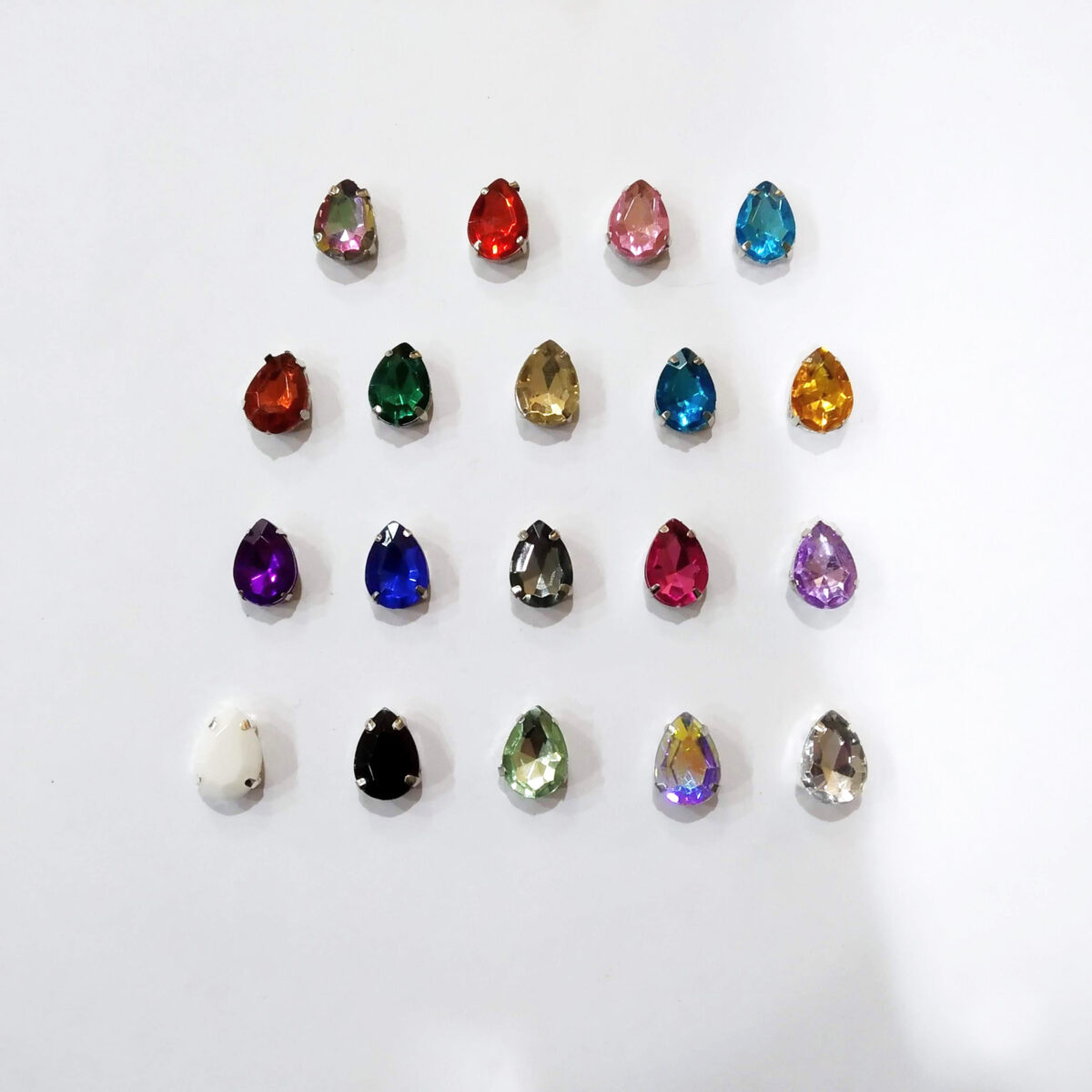 Gemas Engarzadas Gota 10x14 mm