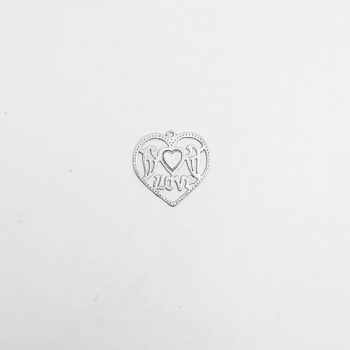 Dije corazon calado love