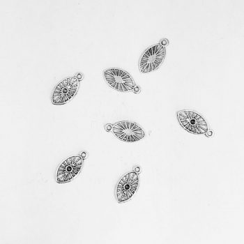 Dije ovalo calado para strass x10