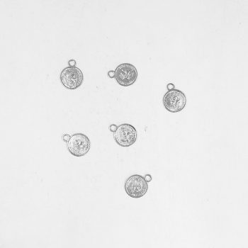 Dije metal moneda chica niquel x10