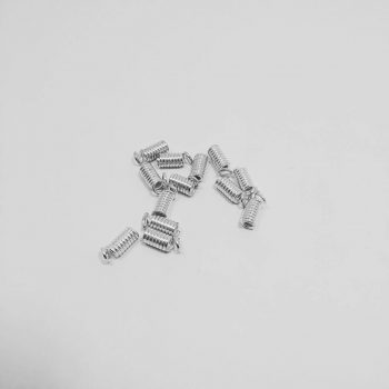 Terminal resorte plateado