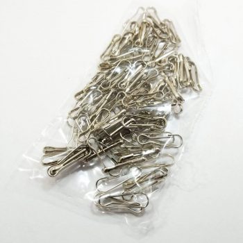 Cierre pescadito niquel 1 cm x100u