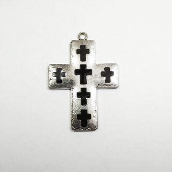 Dije Cruz esmalte negro