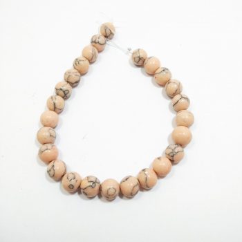 Piedra bolita 8 mm reconstituido salmon