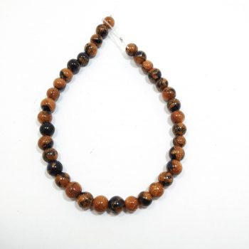 Piedra bolita 6 mm gold stone marron