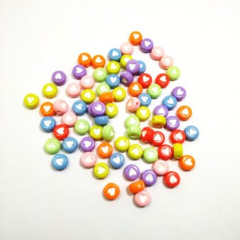 Pastilla corazon colores pasteles x100u