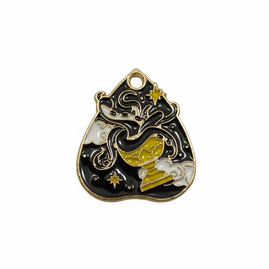 Dije metal planchette ouija caldero