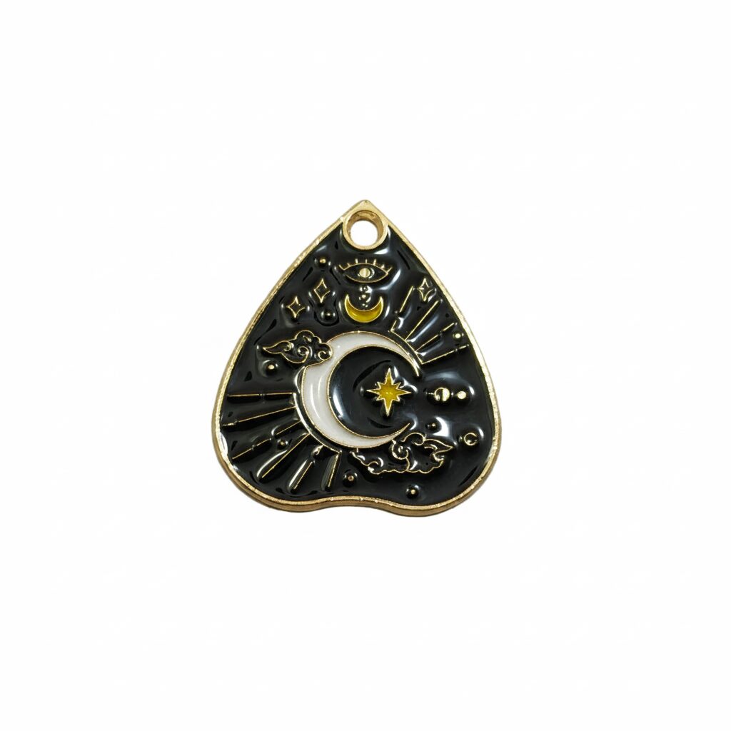 Dije metal planchette ouija luna