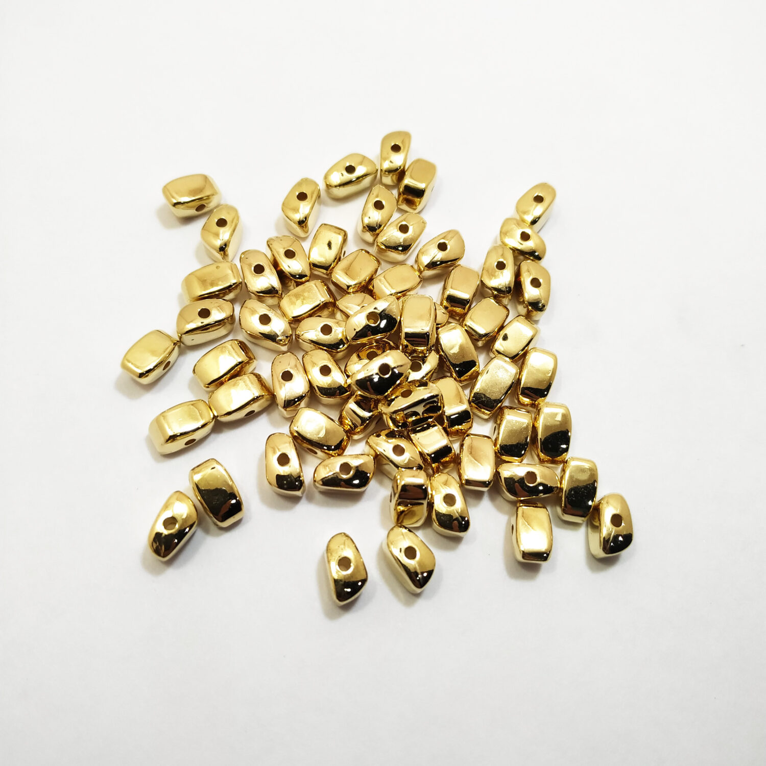 Separador plastico metalizado dorado rectagular x10 grs