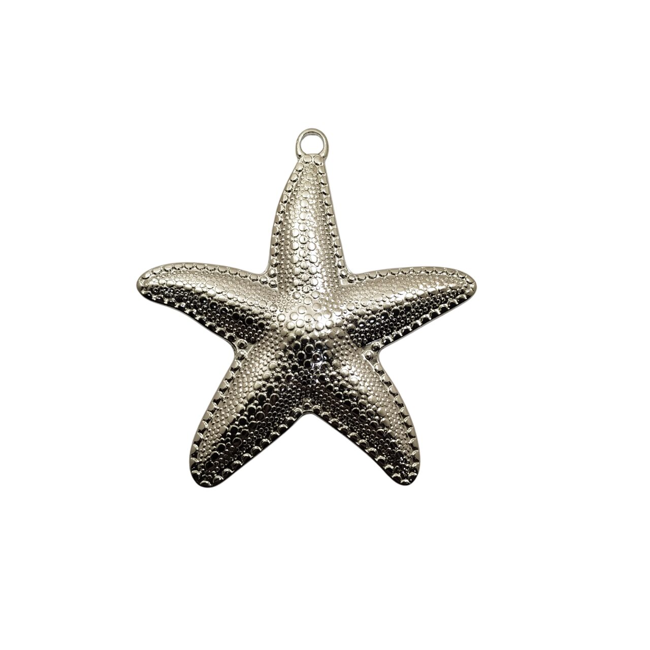 Dije metal estrella de mar niquel grande borde