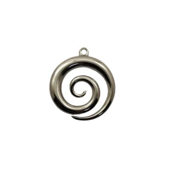 Dije metal espiral niquel grande