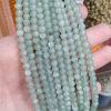 Tira bolitas de vidrio 6 mm verde claro