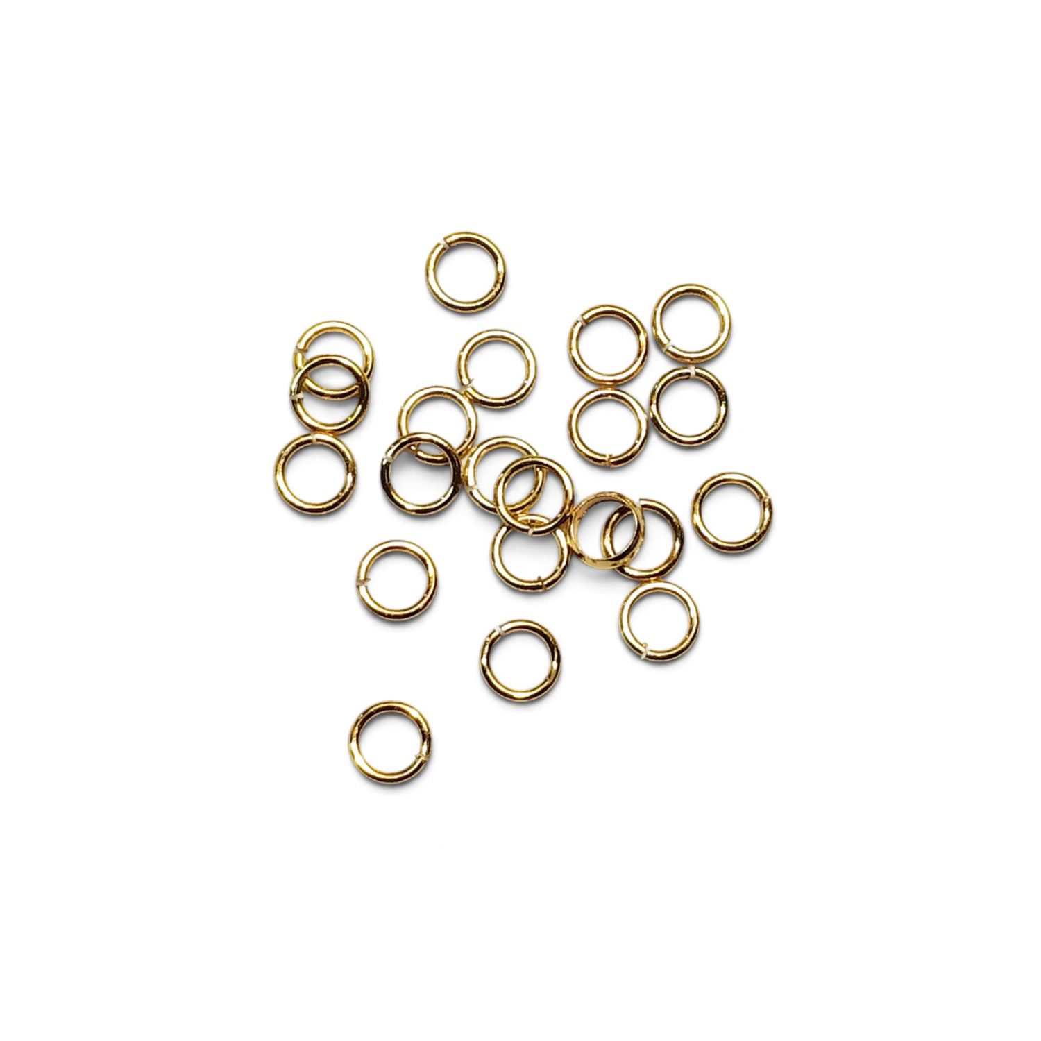 Argolla de union 0.7x4 mm oro laminado