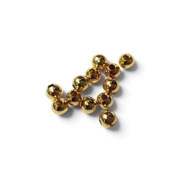 Bolitas de metal lisas oro laminado