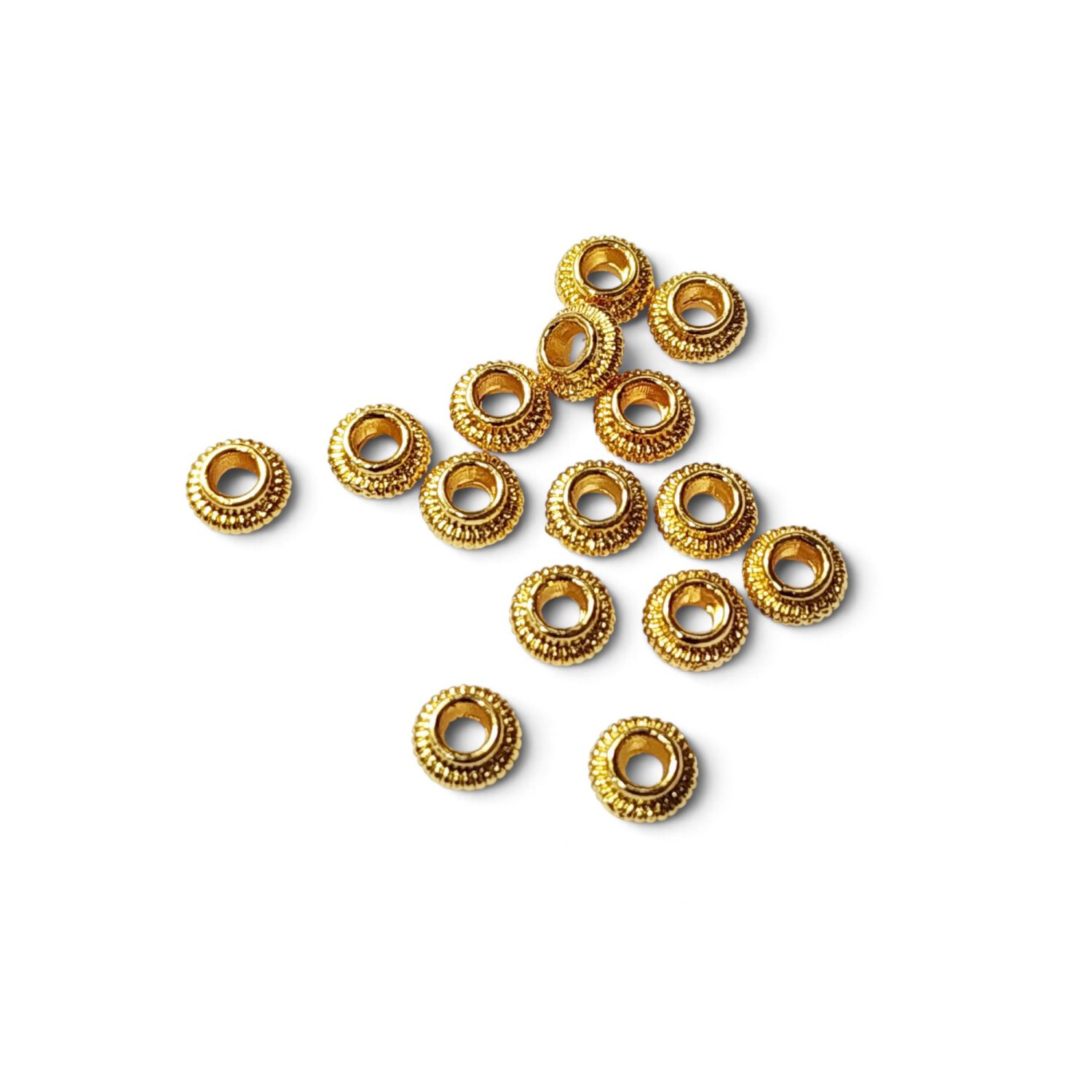 Separador ruedita chica oro laminado